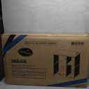 Homieasy Mini Fridge Cabinet Stand with Power Outlet, Coffee Bar Cabinet with Mini Fridge Space, Bar Stand with Microwave Shelf with Wine Rack for Kitchen, Dorm, Rustic Brown