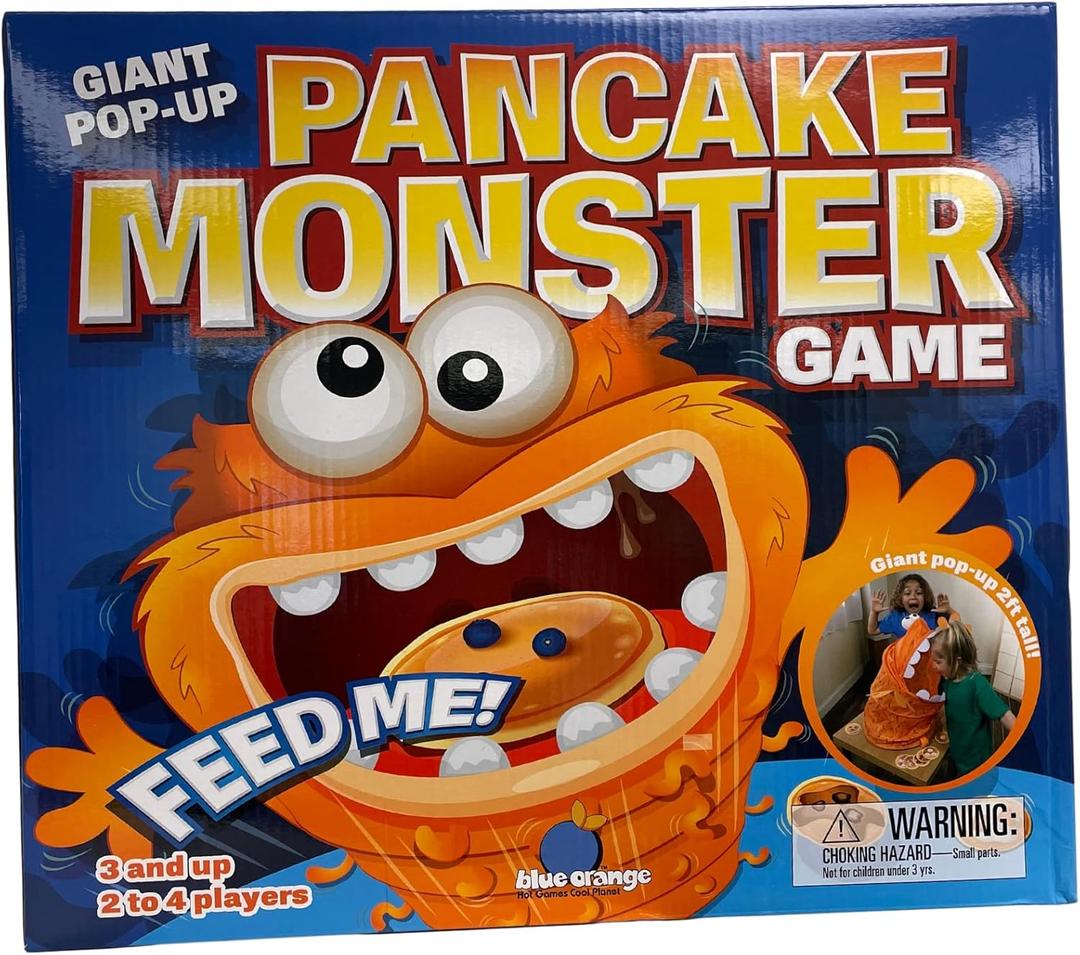 Pancake Monster Hilarious Interactive Tactile Toy Game for Kids by Blue Orange Games for 2 to 4 Players Ages 3 & Up.