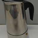 2 Cup Stovetop Espresso Maker Stainless Steel Moka Pot Stove Top Percolator Italian Coffee Makers Capable Mocha Greca Machine Cafe Classic Induction Cookers for Home and Camping 100ml 3.3oz