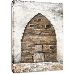 Yihui Arts Contemporary Farmhouse Rustic Wall Decor Canvas Wall Art Painting Pictures for Kitchen (40Wx28L)