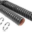 NOWBALL 1.5in Automotive Air Duct Hose, Length 1 Meter-3.3ft, 1.5" Silicone Flexible Cooling Ducting, 38mm High Heat Brake Exhaust Hose for Car, Garage, Dryer Air System Black
