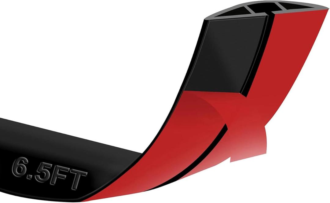 6.5Ft Floor Cord Cover Silicone Cable Protector Easy to Install Wire Organizer and Hider Ideal Extension Cord Cover for Home, Office, Garage (Black-6.5Ft)