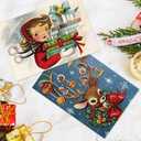 2 x AnyDesign 36 Pack Christmas Postcards Vintage Santa Claus Snowman Post Cards Assortment to Friends & Family 9 Design Xmas Themed Greeting Cards for Christmas Winter Holiday, 4 x 6 Inch