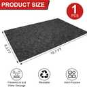 19.7' 8.2' Garage Floor Mat for Under Car, Heavy-Duty Oil Spill Mat, Waterproof & Absorbent Garage Flooring, Non-Slip Protective Pad for Garage & Shop, Reusable & Washable with Adhesive Tape