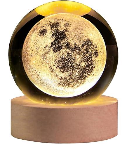 Mercury 3D Floating Moon Crystal ORB Light