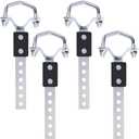 4pcs Heavy Duty Muffler Exhaust HangersUniversal Exhaust Flexible Swivel Tail Pipe Hanger with Heavy Reinforced Rubber Pad,Heat Resistant Exhaust Insulator for Cars, SUVs & Trucks (Oe Style 4pcs)