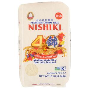 Nishiki Premium Sushi Rice, 10lbs (EXP 10/07/26)