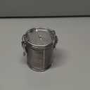 JUUDDENPARTS Stainless Steel Seasoning Strainer, Fine Mesh Tea Ball Strainer with Extended Chain Hook, Multifunctional Seasoning Separator Basket Filter for Home and Restaurant Use(8cm* 10cm)