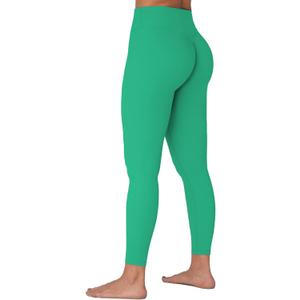 Sunzel Sunzfly Invisible Butt Scrunch Workout Leggings for Women, Butt Lifting High Waisted Gym Yoga Pants with Tummy Control 25" (Golf Green, Large)