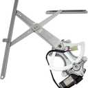 TRQ Front Driver Side Power Window Motor and Regulator Assembly Power Without Express Up & Down Compatible with 03-09 Toyota 4Runner 07-14 FJ Cruiser 03-09 Lexus GX470