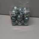 Senjie Green Shatterproof Christmas Ball Ornaments, 32 Pcs, Plastic, Wedding & Christmas, Hanging