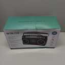 Retro Classic 80s Style Portable Boombox with Cassette Player Recorder, AM/FM/SW1/SW2 Radio, Bluetooth, USB/Micro SD Slots, Headphone Jack, 24W Dual Full-Range High Bass Speakers (Black)