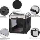 Dog Kennels and Crates for Medium Dogs, Portable Pop Up Indoor Pet Cage with Sturdy Wire Frame, Collapsible Travel Crate Soft Sided Cat Bag Escape Proof (Black, 36.0" L x 23.0" W x 28.0" H)