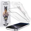 Compatible with iPhone 16 Pro Screen Protector with Auto-Alignment Install Kit [Full Edge Coverage] Shatterproof Tempered Glass Screen Protector for iPhone 16 Pro 6.1" [2 Pack]