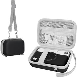 Leayjeen Kids Camera Case Compatible with Kodak Full-Color Instant Print Digital Camera,Portable Bluetooth Photo Printer Storage Holder Bag(Case Only) (Black)