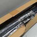 Tension Curtain Rod 51-165In(4.25-13.75Ft), Extra Long Outdoor Curtain Rod No Drilling for Window or Bathroom Patio, Adjustable Spring Shower Rod, Easy to Install Never Rust, Rod Diameter 1.26In-Black