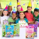 3 x QOIUSO 50 Pcs Birthday Party Favor Bags for Boys & Girls: Lovely Happy Birthday Goodie Bags with Handles for Return Gift Wrapping, Packaging Candy Treat Toys and Party Favors (6.5 x 9.8 Inches)