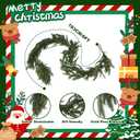 1 Pc 6 Ft Artificial Norfolk Pine Garlands, Christmas Garland,Real Touch Winter Pine Garland, Green Artificial Greenery Garland for Table for Christmas Winter Home Mantel Fireplace Holiday Party