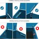 25.4cm 100N Home 10inch 22.5lb Gas Struts Shocks Gas Shock Lift Supports lid Support Gas Spring Suit for Trap Door Hinges Bed Large Outdoor Box Lid Trap Door A Set of 2 with L Mounts