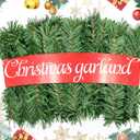 Christmas Garland, 54ft Artificial Christmas Garland Non-Lit Greenery Garland