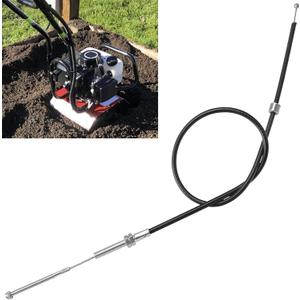 30588 Front Tine Tiller Cable Compatible with Earthquake 20908 and 20970, Replacement 3108A, 20827 - M5 End M8 Mount Kit