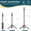 Wig Stand with Head 50 Inches, Wig Head Stand with 22 Inches Mannequin Head, Height Adjustable Metal Tripod Wig Stand, Manikin Head Set for Wigs Display Making Hair Weave and Styling