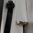 48x96 Inch White Sliding Barn Door Slab with 8ft Hardware Kit Included, 5-Panel, MDF Wood Panel Covered with Water-Proof Scratch-Proof PVC Surface, Simple DIY Assembly