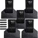 Hicarer 5 Set X156F Excavator Bucket Teeth with 156LPN Pins, Mini Backhoe Skid Steer Accessories Compatible with Hensley X156