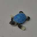 Sea Turtle Tabletop Home Decor Figurine, Blue, Silver