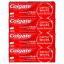 Colgate Optic White Stain Fighter Clean Mint Paste Teeth Whitening Toothpaste, 4 Pack, Anticavity Toothpaste with Fluoride, Enamel Safe Teeth Stain Remover, 3.8 OZ