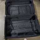 TRAVELARIM Hard Shell Luggage Sets with Spinner Wheels 4 Piece, Expandable Large Suitcases with TSA Lock, Travel Large Suitcase Set, Black Luggage Set (Pink)