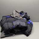 Twin Size Bed in A Bag 6 Pieces Gaming Bedding Set for Boys Blue Gamer Comforter with Sheet Set for Kids Teen Cool Video Game Black Quilt Bedding Set(Blue, Twin)