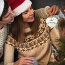 3 x 1 Year Anniversary Ornament, 1st Anniversary Decorations for Couple, 1st Wedding Anniversary Ornament Keepsake Sign - Heart Plaque - Christmas Ornament Gifts for Couple Her Him Wife Husband