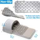 Foot Scrubber Feet Cleaner Washer Brush for Shower Floor Spas Massage, Slipper for Exfoliating Cleaning Foot