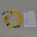 CableWholesale Plenum Fiber Optic Cable, 40 Gigabit Ethernet QSFP 40GBase-SR4 to MTP(MPO)/LC (4 Duplex LC) 24 inch Breakout Cable, 9/125, 1 Meter (3.3 feet)