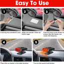 12V 150W Car Heaters, Portable Electronic Auto Fan Heater 2 in 1 Heating & Cooling Function Fast Heating Car Defrost Defogger Auto Heater Fan Plug (Red & Black)