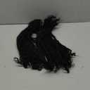 0.4cm Width Dreadlock Extensions 12 Inch 30 Strands 100% Permanent Loc Extensions Human Hair with Curly Ends Natural Black Curly Locs Human Hair Can Be Dyed Bleached Curled And Twisted