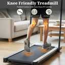 Walking Pad Treadmill, 3 in 1 Portable Under Desk Treadmills for Home Small Space, Quiet Compact Folding Treadmill with Remote Control, 320 LBS Capacity, Glossy Silver