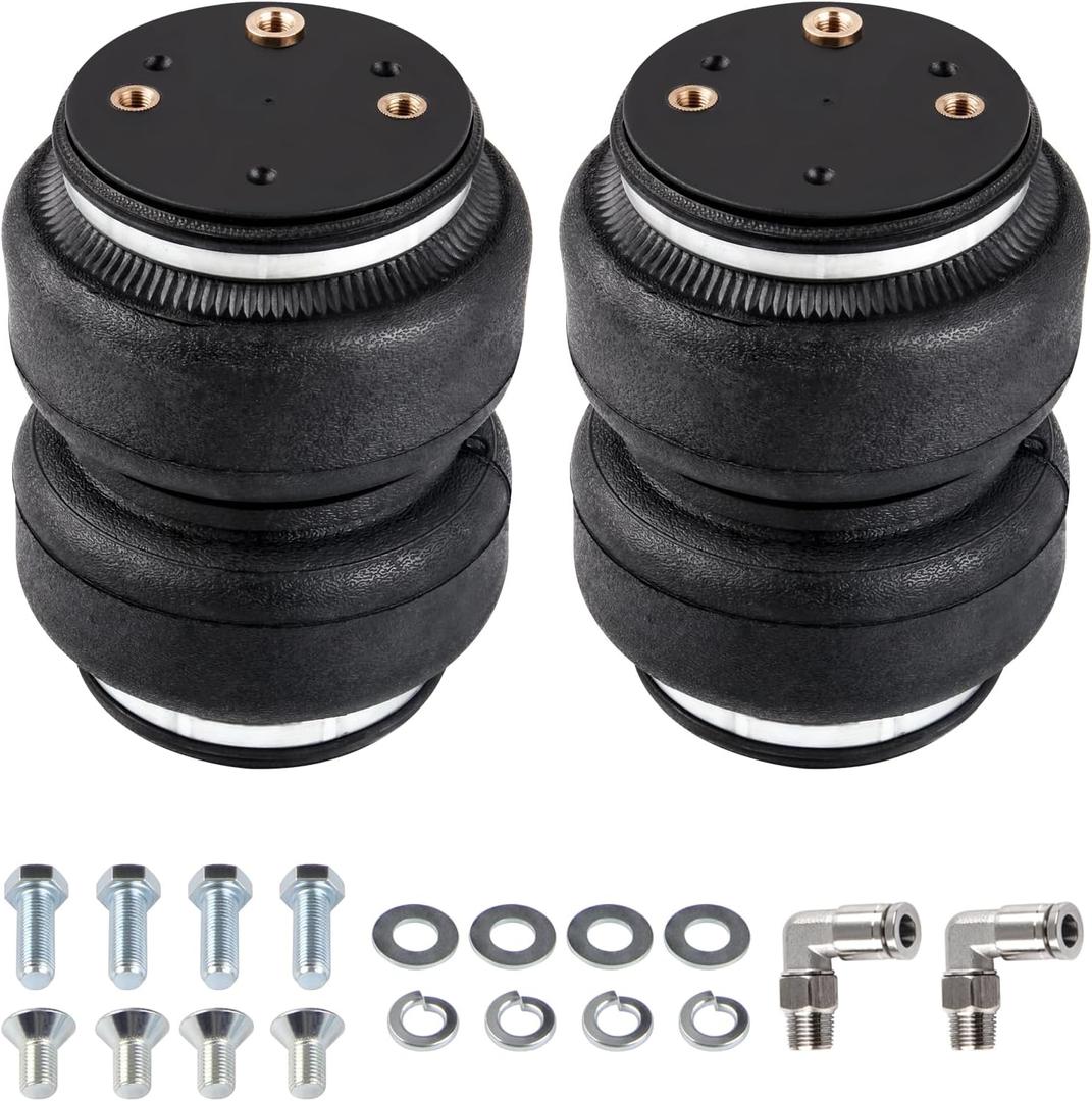2PCS Universal Air Suspension Spring Double Bellow Compatible with 2011-2018 Dodge Ram 1500, 2019-2021 Dodge Ram 1500 Classic, 5000 lbs Loading, 5 to 100 PSI
