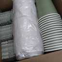 Zopeal 50 Pcs Disposable Coffee Cups Paper Coffee Cup with Lids and Sleeves Hot Cups with Lids Travel Cups with Lids for Beverages Wedding Travel Business Party Supplies (Dark Green,12 oz)