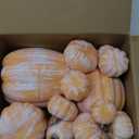 Ywlake 16 Pcs Assorted Sizes Artificial Pumpkins, Large Black Fake Pumpkin Fall Decor for Autumn Harvest Thanksgiving Halloween Decoration Faux Pumpkins for Outdoor Decorating