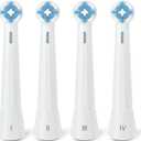 Upgraded AmuLumon Tooth-Brush Heads Replacement, Compatible with Oral B iO Electric Toothbrush, for Oral B iO 3 4 5 6 7 8 9 10 Series Electric Toothbrushes (White, 4 Packs)