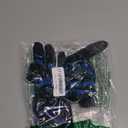 Football Gloves for Kids 8-12,No-Slip Youth Wide Receiver Glove,Enhanced Performance Silicone Gloves, Adjustable Super Sticky for Boys and Girls (Blue-Black-M/L)