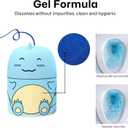 Toilet Bowl Cleaners Automatic Toilet Cleaner for Inside the Bowl Bathroom Toilet Tank Cleaner Dinosaur Shape Design Household with Rope Toulet Cleaning Supplies - Blue Ocean Scent