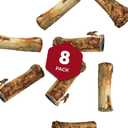 Best Bully Sticks Marrow Bones for Dogs - 8 Count (Pack of 1) - USA Packed, Healthy Snack, Grass-Fed Beef, Long-Lasting - Large Breeds