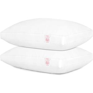 EIUE Bed Pillows for Sleeping 2 Pack Queen SizeSuper Soft Down Alternative Microfiber Filled Pillows,20 x 30 Inches,White