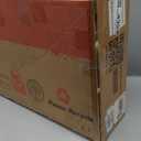 Nightstand with Charging Station and LED Lights, Night Stands with Adjustable Storage Cabinet, Modern Side Table with Fluted Doors and Open Storage, Bedside Table for Bedroom, Natural