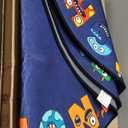 ABC Alphabet Rug for Kids, Classroom Playmat 5ft Non-Slip Circle Rugs for playroom, Round Area Rug for Elementary Classroom, Play Carpet for Boys Girls Bedrooms Playroom, Nursery Rugs, Blue