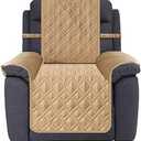 Ameritex Waterproof Nonslip Recliner Cover Stay in Place, Dog Chair Cover Furniture Protector, Ideal Recliner Slipcovers for Pets and Kids (Sand, 23")