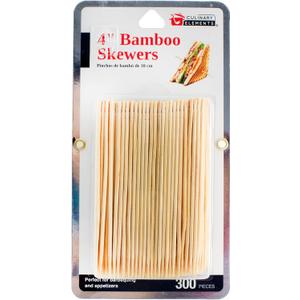 Culinary Elements, Skewers Bamboo 4 Inch, 300 Count
